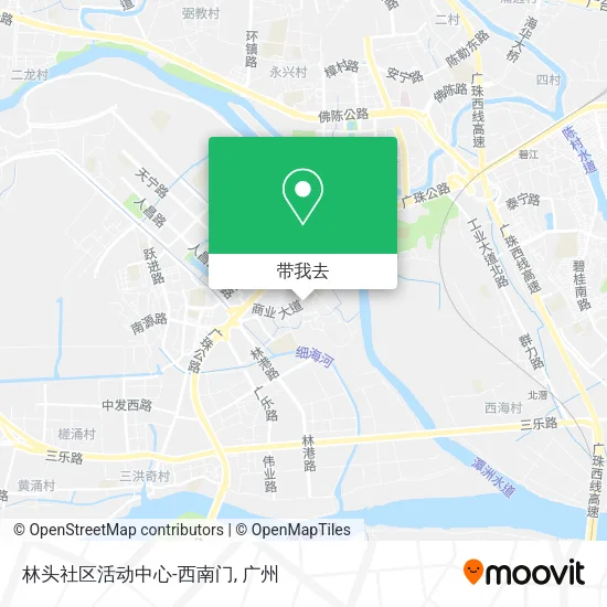 林头社区活动中心-西南门地图