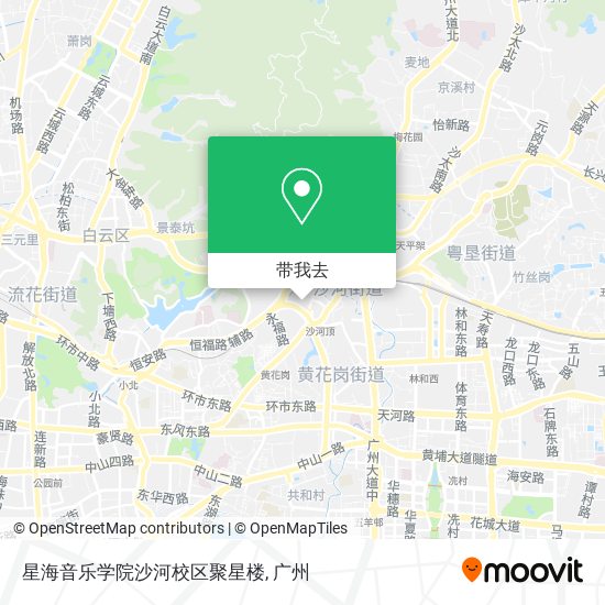 星海音乐学院沙河校区聚星楼地图