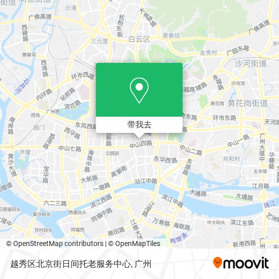 越秀区北京街日间托老服务中心地图