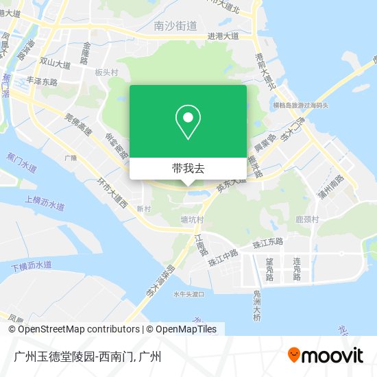 广州玉德堂陵园-西南门地图