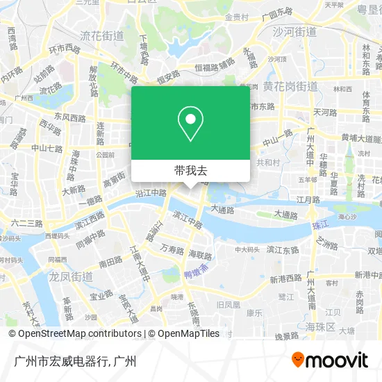 广州市宏威电器行地图