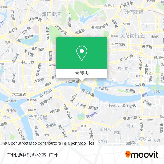 广州城中乐办公室地图