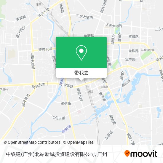 中铁建(广州)北站新城投资建设有限公司地图