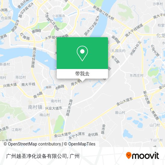 广州越圣净化设备有限公司地图