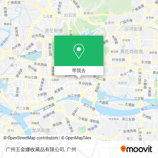 广州王金娜收藏品有限公司地图