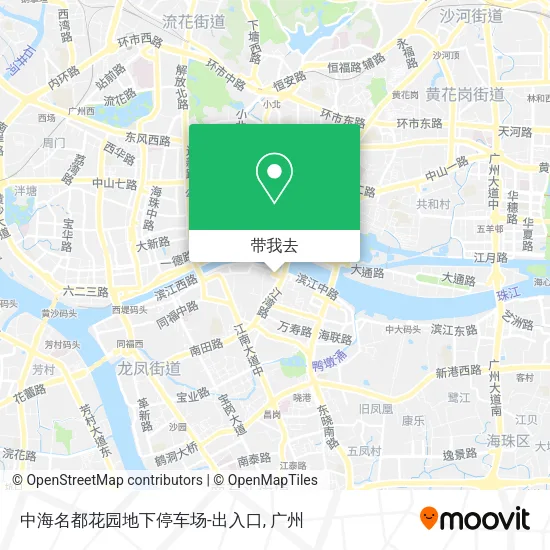 中海名都花园地下停车场-出入口地图