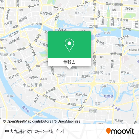 中大九洲轻纺广场-经一街地图