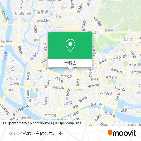 广州广轻苑旅业有限公司地图