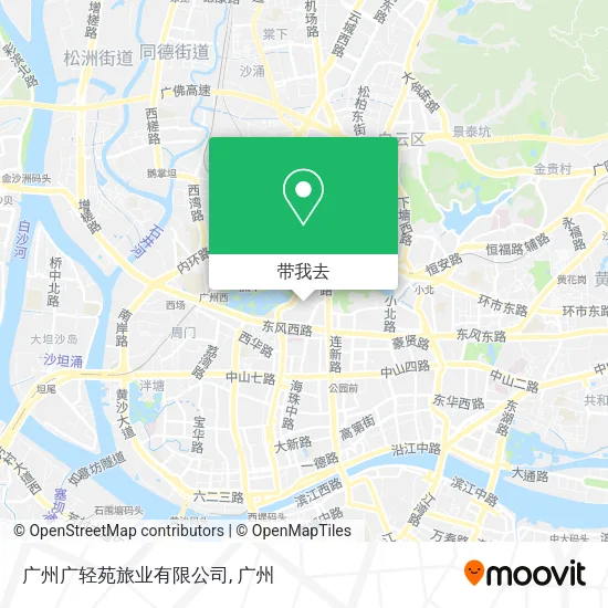 广州广轻苑旅业有限公司地图
