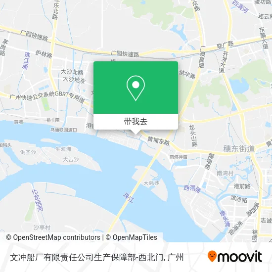 文冲船厂有限责任公司生产保障部-西北门地图