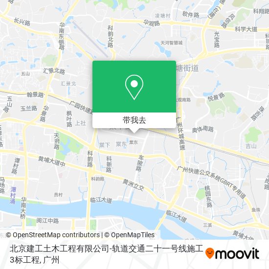 北京建工土木工程有限公司-轨道交通二十一号线施工3标工程地图