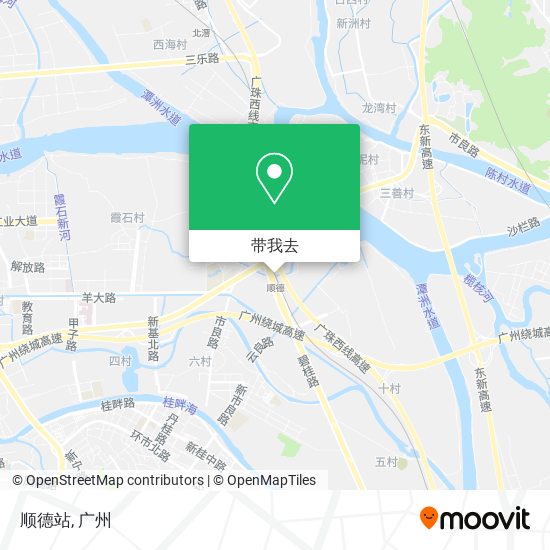顺德站地图