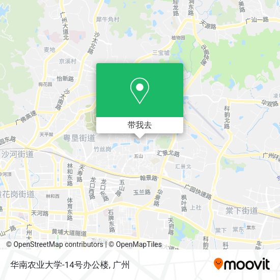华南农业大学-14号办公楼地图