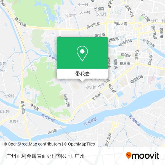 广州正利金属表面处理剂公司地图
