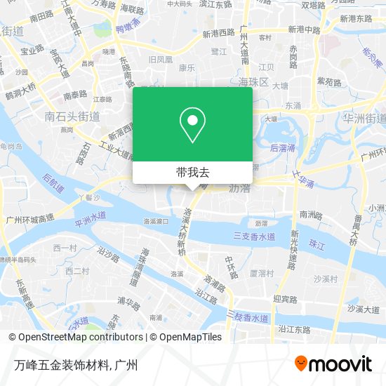 万峰五金装饰材料地图
