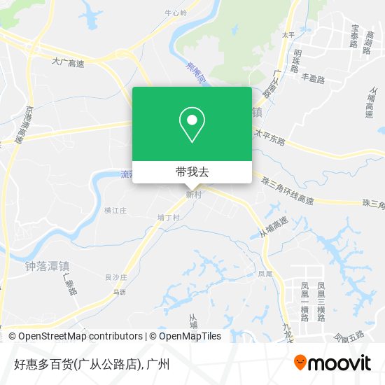 好惠多百货(广从公路店)地图