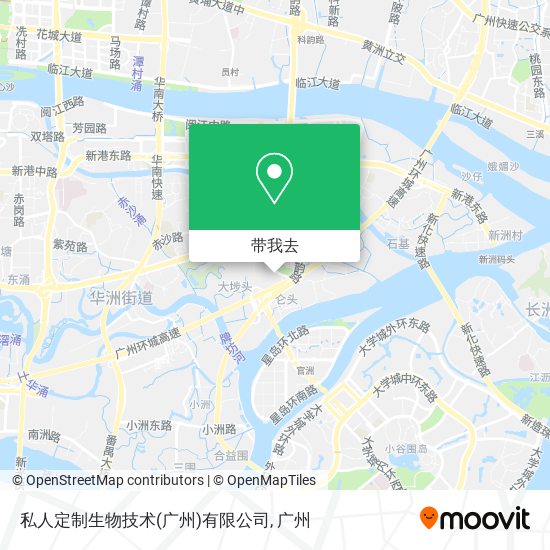 私人定制生物技术(广州)有限公司地图