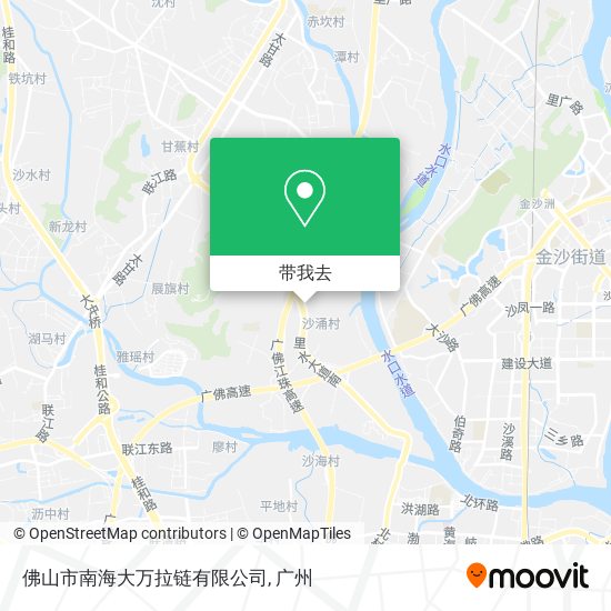 佛山市南海大万拉链有限公司地图