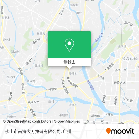 佛山市南海大万拉链有限公司地图