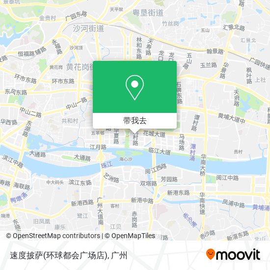 速度披萨(环球都会广场店)地图