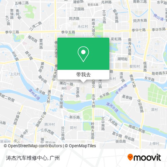 涛杰汽车维修中心地图