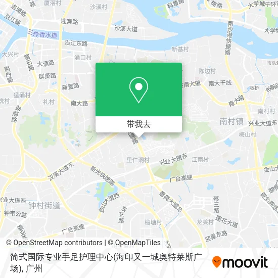 简式国际专业手足护理中心(海印又一城奥特莱斯广场)地图