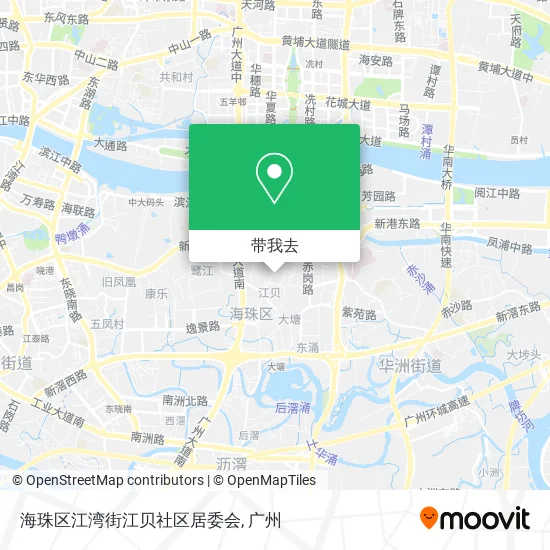 海珠区江湾街江贝社区居委会地图
