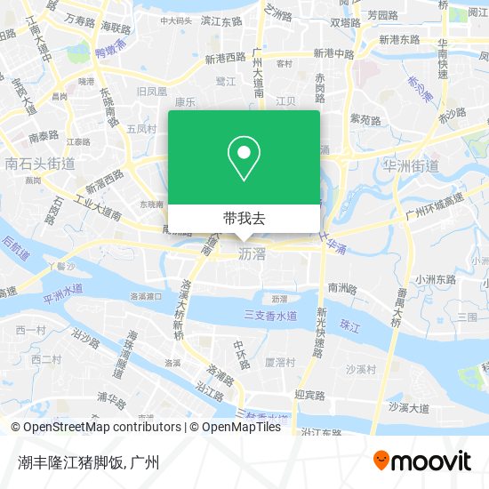 潮丰隆江猪脚饭地图