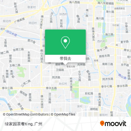 绿家园茶餐ti ng地图