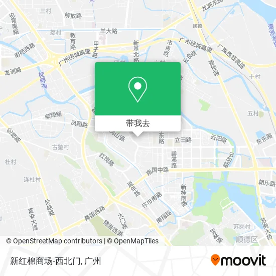 新红棉商场-西北门地图