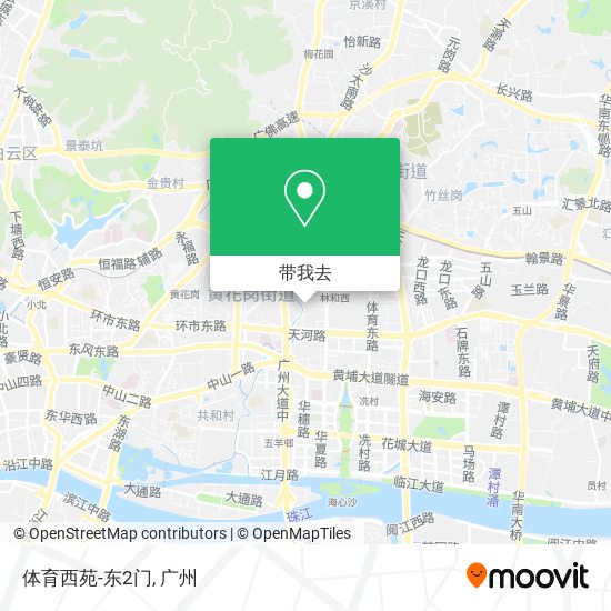 体育西苑-东2门地图