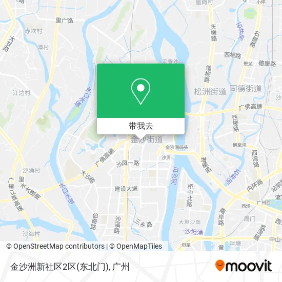 金沙洲新社区2区(东北门)地图