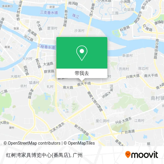 红树湾家具博览中心(番禺店)地图