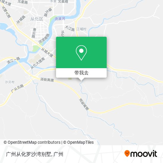 广州从化罗沙湾别墅地图
