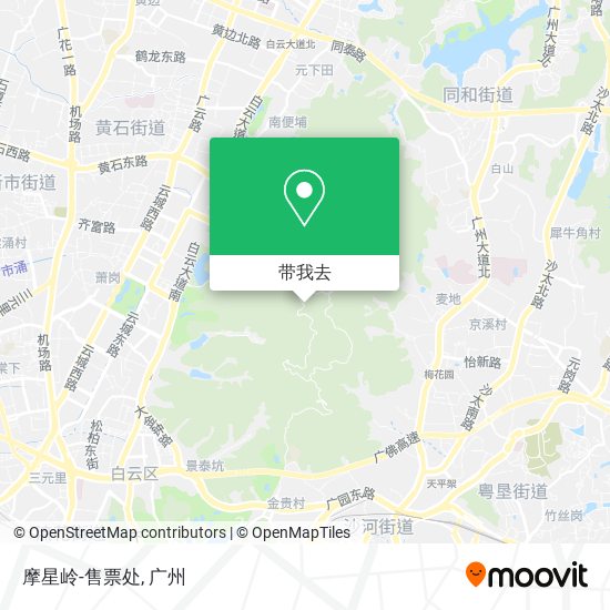 摩星岭-售票处地图