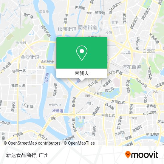 新达食品商行地图