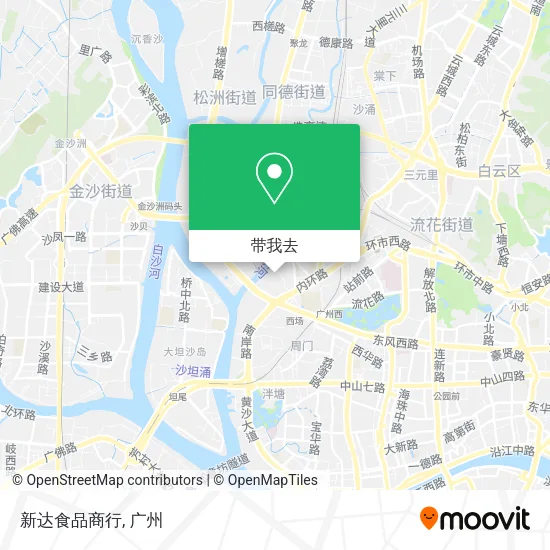 新达食品商行地图