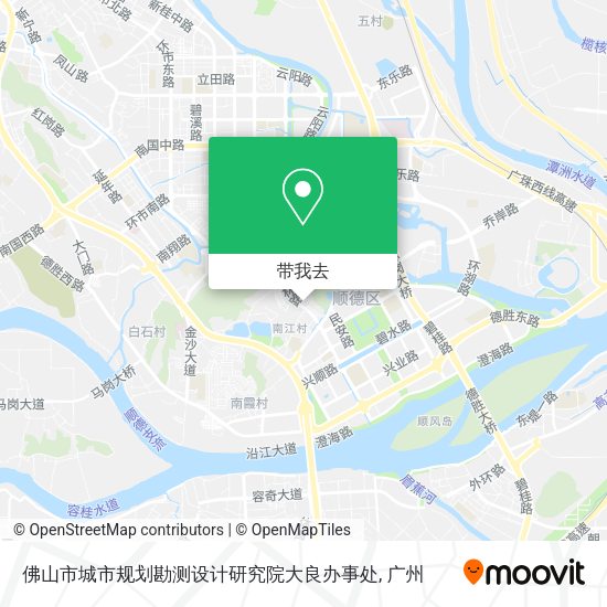 佛山市城市规划勘测设计研究院大良办事处地图