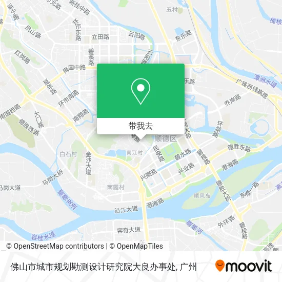 佛山市城市规划勘测设计研究院大良办事处地图