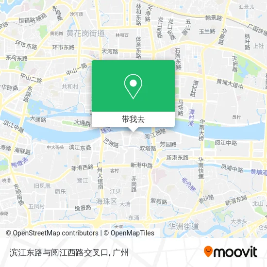 滨江东路与阅江西路交叉口地图