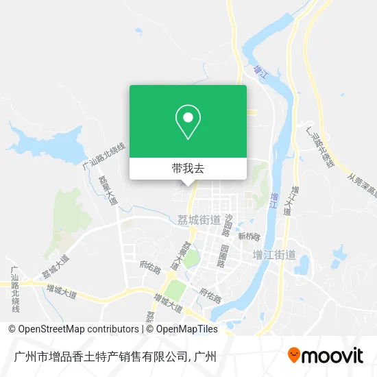 广州市增品香土特产销售有限公司地图