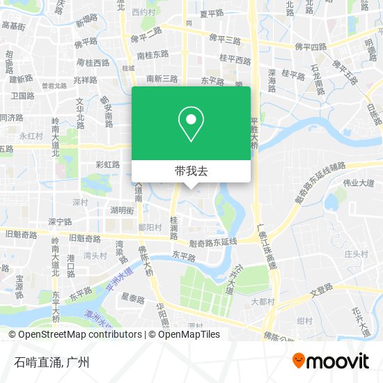 石啃直涌地图