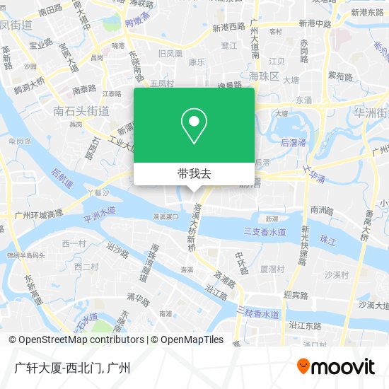 广轩大厦-西北门地图