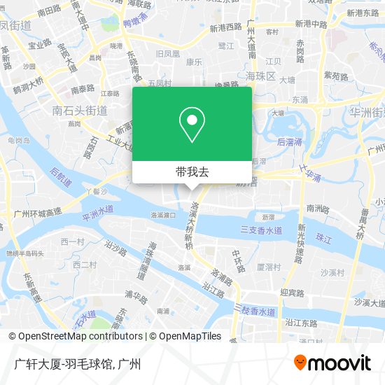 广轩大厦-羽毛球馆地图
