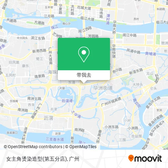 女主角烫染造型(第五分店)地图