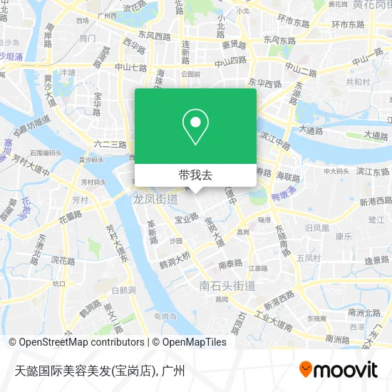 天懿国际美容美发(宝岗店)地图