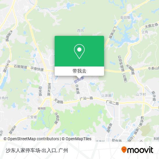 沙东人家停车场-出入口地图