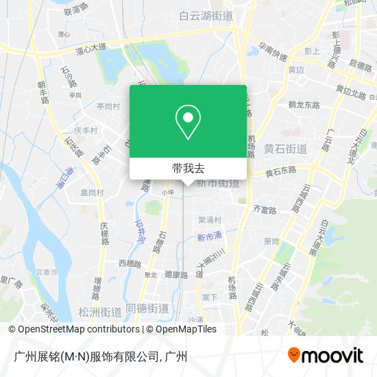 广州展铭(M·N)服饰有限公司地图