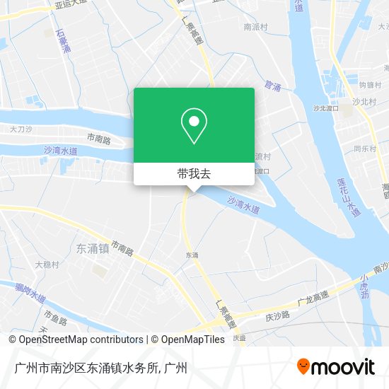 广州市南沙区东涌镇水务所地图