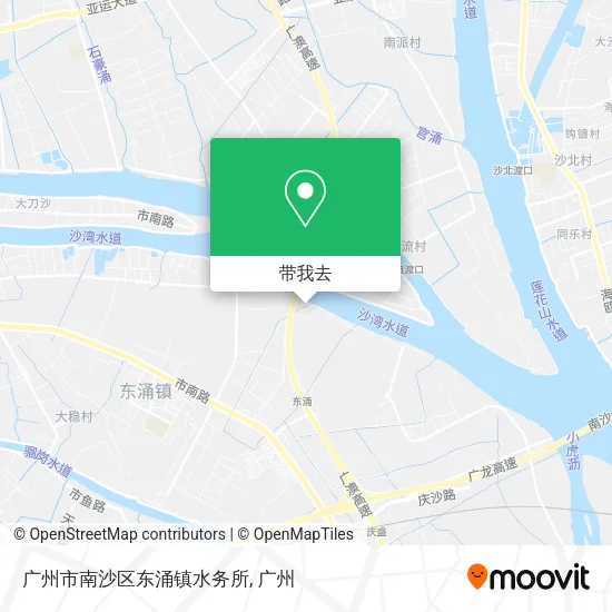 广州市南沙区东涌镇水务所地图